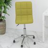 vidaXL Silla de oficina giratoria tela verde