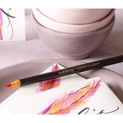 edding Rotulador punta de pincel caligrafía 10 piezas multicolor 1340