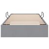 vidaXL Cama con almacenamiento con colch&oacute;n Gris Claro 90 x 190 cm tela