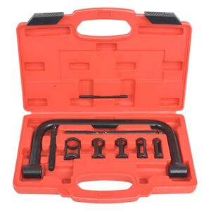 vidaXL Compresor de muelles de v&aacute;lvula 10 piezas Set de herramientas