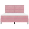 vidaXL Cama tipo Box Spring con colch&oacute;n Rosa 180 x 200 cm tela
