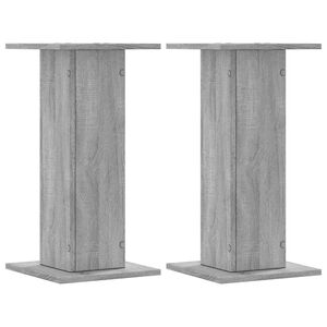 vidaXL Soportes altavoces 2 uds madera gris Sonoma 30x30x60 cm