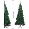 vidaXL &Aacute;rbol de Navidad Artificial de Esquina Verde 180 cm PVC y Metal