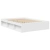 vidaXL Estructura de cama sin colch&oacute;n blanco 140x190 cm