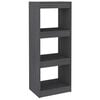 vidaXL Estanter&iacute;a/divisor de espacios madera de pino gris 40x30x103,5 cm