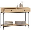 vidaXL Mesa consola madera de ingenier&iacute;a roble Sonoma 100x34,5x75 cm