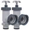 vidaXL V&aacute;lvulas de &eacute;mbolo para piscina 2 unidades