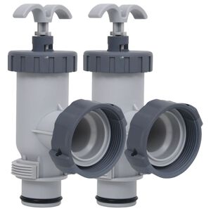 vidaXL V&aacute;lvulas de &eacute;mbolo para piscina 2 unidades