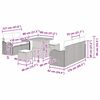 vidaXL Conjunto de sofás de jardín 8 pcs Beige ratán sintético