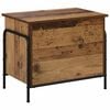 vidaXL Caja de Almacenamiento Madera envejecida 80 x 40 x 49,5 cm