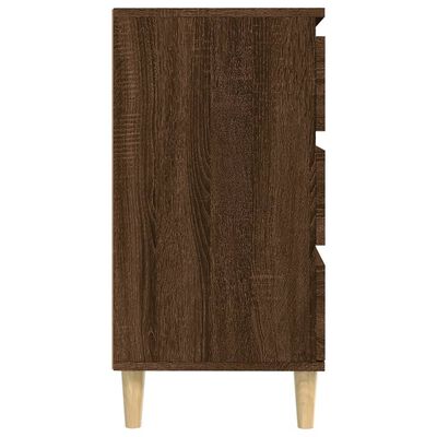 vidaXL Aparador madera contrachapada marrón roble 60x35x70 cm