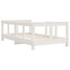 vidaXL Estructura de cama para niños madera de pino blanco 70x140 cm
