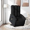 vidaXL Sill&oacute;n reclinable de masaje elevable tela negro