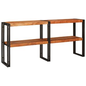 vidaXL Mesa Consola Marr&oacute;n 160 x 33 x 75 cm Madera de Acacia S&oacute;lida
