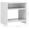 vidaXL Mesitas de noche 2 uds madera contrachapada blanco 40x30x40 cm