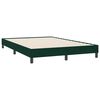 vidaXL Cama box spring sin colch&oacute;n verde oscuro terciopelo 160x220 cm