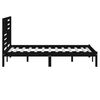 vidaXL Estructura de cama de madera maciza pino negra 150x200 cm