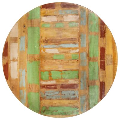 vidaXL Mesa de comedor madera maciza reciclada redonda 175x75 cm