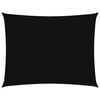 vidaXL Toldo de vela rectangular tela Oxford negro 3x4 m