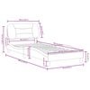 vidaXL Estructura de cama sin colch&oacute;n Hvar cuero sint&eacute;tico marr&oacute;n 90x190 cm