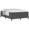 vidaXL Cama tipo Box Spring Gris oscuro 140 x 200 cm Tela de Pana
