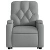 vidaXL Sillón reclinable elevable de tela gris claro