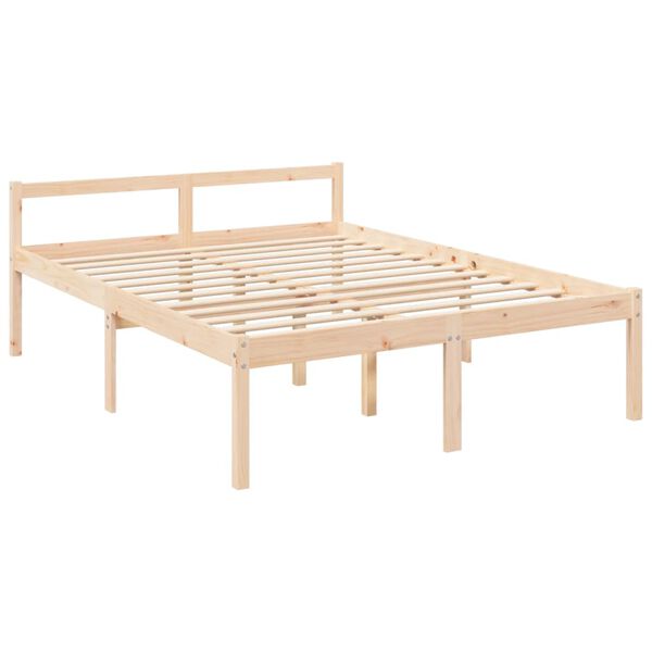 vidaXL Cama senior de matrimonio sin colch&oacute;n 150x200 cm