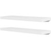 vidaXL Estantes de pared 4 unidades blanco 80 cm