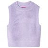 vidaXL Chaleco infantil de punto color lila claro 92
