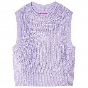 Chaleco infantil de punto color lila claro 92