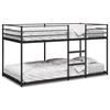 vidaXL Litera sin colch&oacute;n acero negro 90x200 cm