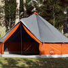 vidaXL Tienda familiar tipi 12 personas impermeable gris naranja