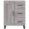 vidaXL Aparador alto madera contrachapada gris sonoma 69,5x34x180 cm