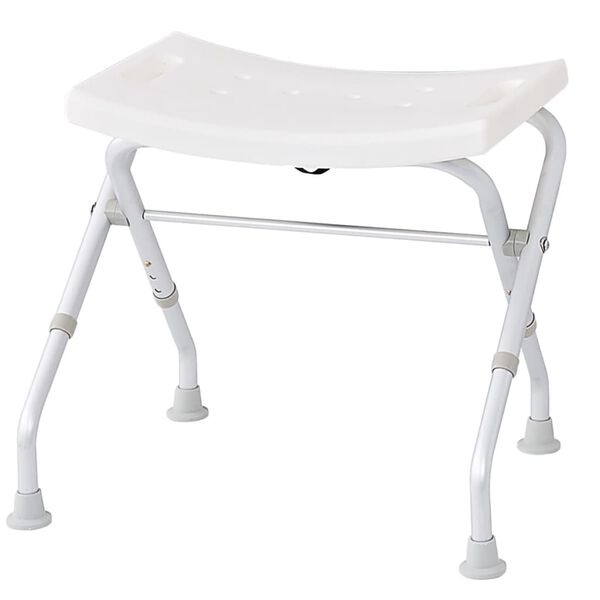 RIDDER Taburete de ba&ntilde;o plegable 110 kg blanco A0050301