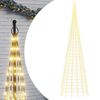 vidaXL &Aacute;rbol de Navidad 3000 LED blanco c&aacute;lido 800 cm