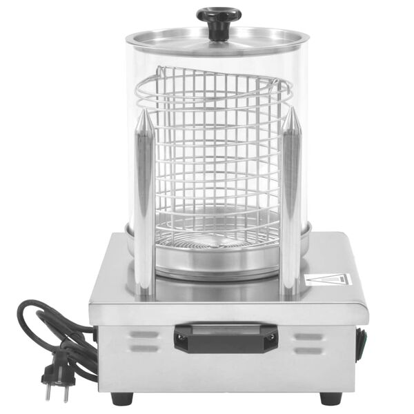 vidaXL Calentador perritos calientes 2 varillas acero inoxidable 500 W