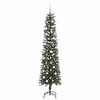 vidaXL &Aacute;rbol de Navidad artificial Verde 210 cm PVC, Pl&aacute;stico y Acero