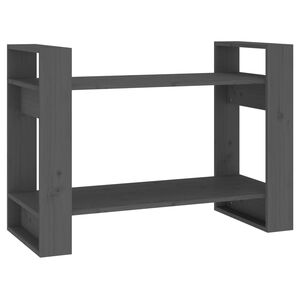 vidaXL Estanter&iacute;a/divisor de espacios madera pino gris 80x35x56,5 cm