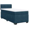 vidaXL Cama box spring con colch&oacute;n terciopelo azul oscuro 90x200 cm