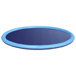 vidaXL Alfombra de salpicaduras para ni&ntilde;os y perros Azul &Oslash;200 x 9 cm