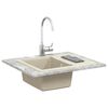 vidaXL Lavabo Beige 560 x 460 mm 80% Cuarzo y 20% Resina