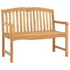 vidaXL Banco Tallado a Mano en Forma de Rosa 114 x 60 x 95 cm Natural