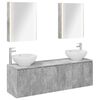 vidaXL Juego de Muebles de Ba&ntilde;o 5 pcs Gris Hormig&oacute;n