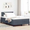 vidaXL Cama tipo Box Spring Gris oscuro 120 x 190 cm Terciopelo
