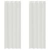 vidaXL Cortinas de gasa con ojales 2 uds blanco