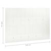 vidaXL Biombo divisor de 6 paneles acero blanco 240x180 cm