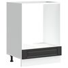 vidaXL Mueble de horno Porto negro madera reconstituida