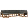 vidaXL Conjunto de sof&aacute;s de exterior 8 uds. Natural y Antracita