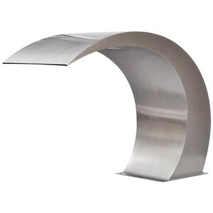 vidaXL Fuente cascada para piscina de acero inoxidable 45x30x60 cm