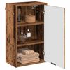 vidaXL Gabinete de Ba&ntilde;o con puerta Madera Vieja 39 x 23,5 x 65 cm